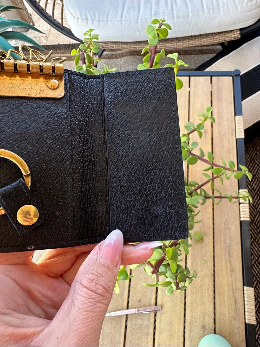 Small Gucci bee wallet and key holder - Picture 4 of 5